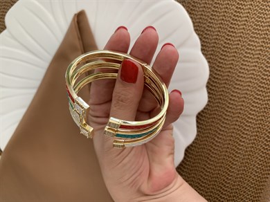 Vip Diamond Serisi Kare Baget Taşlı Bileklik