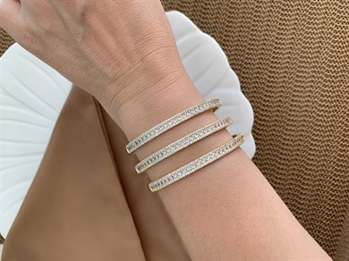 Vip Diamond Serisi Zirkon Taşlı Renkli Su Yolu Bileklik