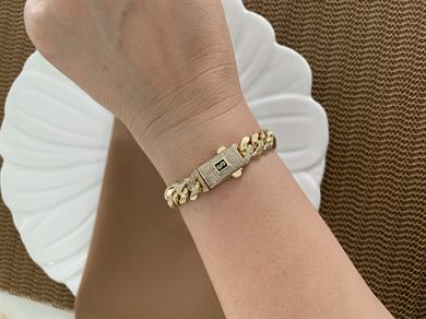 Vip Gold 18 Cm Kalın Kesme Gurmet Bileklik