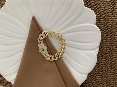 Vip Gold 19 Cm Kalın Kesme Gurmet Bileklik