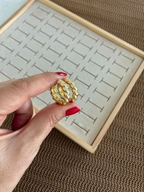 Vip Gold 2 cm Burgu Halka Küpe