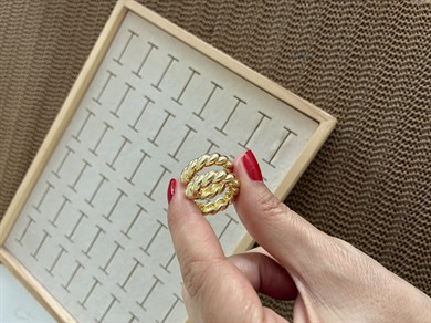 Vip Gold 2 cm Burgu Halka Küpe