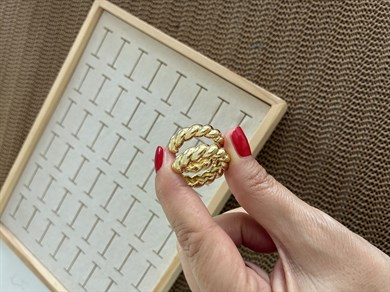 Vip Gold 2,5 cm Burgu Halka Küpe