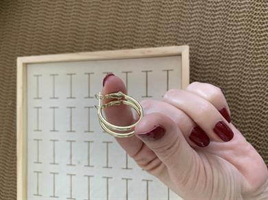 Vip Gold 2,5 Cm İnce Boru Halka Küpe