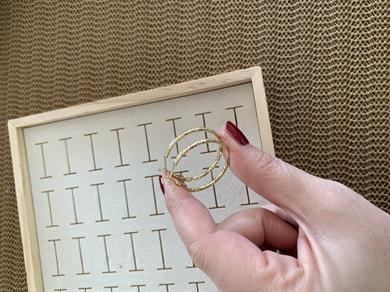 Vip Gold 3 Cm Pırıltılı Halka Küpe