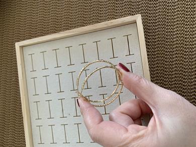 Vip Gold 4 Cm Pırıltılı Halka Küpe