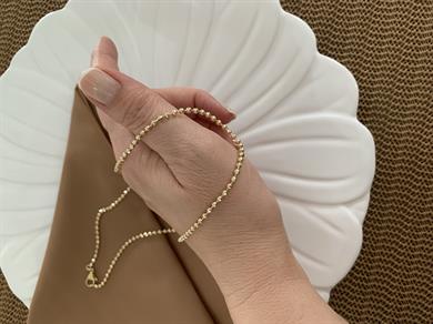 Vip Gold 44 Cm İnce Mini Dorika Kolye