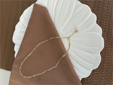 Vip Gold 45 Cm Ataç Zincir Gömme Tek Taşlı Yıldız Y Kolye