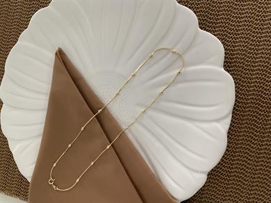 Vip Gold 45 Cm Badem Sıralı Kolye