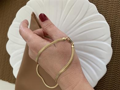 Vip Gold 45 Cm İnce Hasır Zincir Kolye