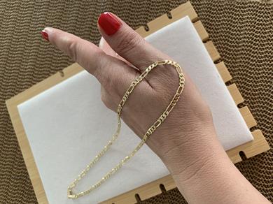 Vip Gold 45 Cm İnce İç İçe Geçme Klasik Zincir Kolye