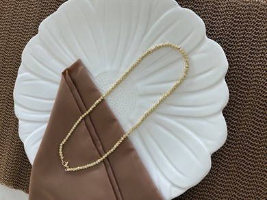 Vip Gold 45 Cm Pırıltılı Dorika Kolye 
