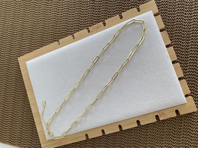 Vip Gold 49 Cm İç İçe Geçme Ataç Zincirli Kolye