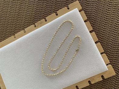 Vip Gold 49 Cm Pırıltılı Mini Dorika Kolye