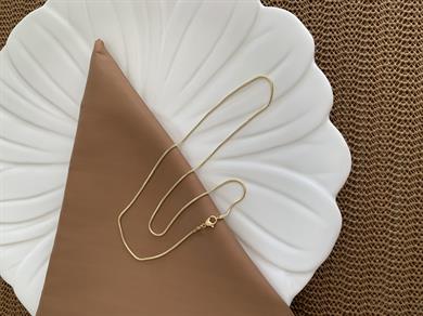 Vip Gold 50 Cm İnce Küp İtalyan Zincirli Kolye