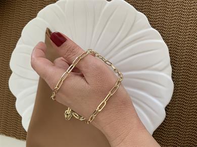 Vip Gold 54 Cm Ataç Zincirli Kolye
