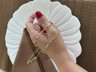 Vip Gold 60 Cm Ataç Zincirli Kolye