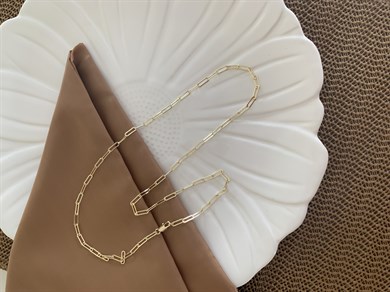 Vip Gold 60 Cm İnce Ataç Zincirli Kolye
