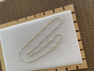 Vip Gold 60 Cm İnce İtalyan Zincirli Topçuk Kolye