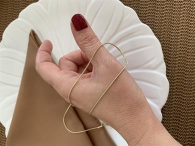 Vip Gold 60 Cm İnce Küp İtalyan Kolye