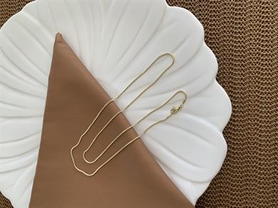 Vip Gold 60 Cm İnce Küp İtalyan Zincirli Kolye
