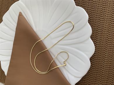 Vip Gold 60 Cm İnce Örgü Sert S Zincirli Kolye