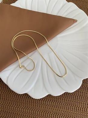 Vip Gold 60 Cm İnce Örgü Sert S Zincirli Kolye