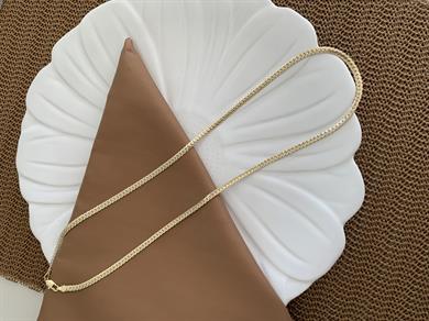 Vip Gold 60 Cm İnce Örgü Zincirli Kolye