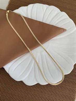 Vip Gold 60 Cm İnce Örgü Zincirli Kolye