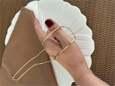 Vip Gold 60 Cm İnce S Sıralı Kolye