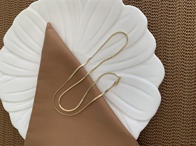 Vip Gold 60 Cm İnce Sert Küp İtalyan Zincirli Kolye