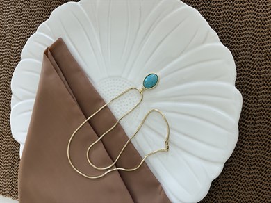 Vip Gold 60 Cm Küp İtalyan Zincir Frize Taşlı Kolye