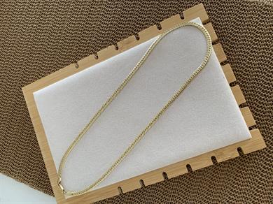 Vip Gold 60 Cm Orta Örgü Zincirli Kolye