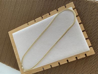 Vip Gold 60 Cm Orta Örgü Zincirli Kolye