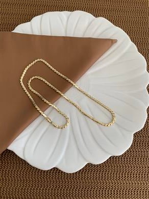 Vip Gold 60 Cm Pırıltılı S Sıralı Zincir Kolye