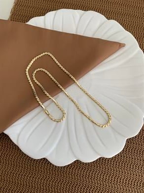 Vip Gold 60 Cm Pırıltılı S Sıralı Zincir Kolye