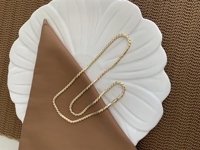Vip Gold 60 Cm Pırıltılı S Sıralı Zincir Kolye