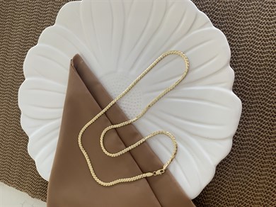 Vip Gold 60 Cm  Pırıltılı S Zincirli Kolye