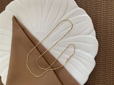 Vip Gold 60 Cm Pırıltılı Seyrek Zincir Kolye
