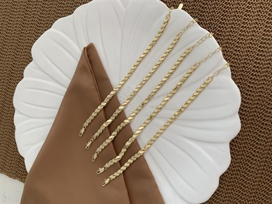 Vip Gold Arpa Zincir Bileklik