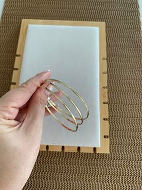 Vip Gold Düz 3 Lü Ajda Bilezik