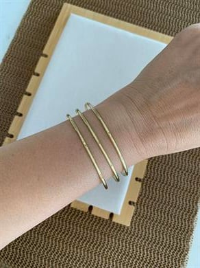 Vip Gold Düz 3 Lü Ajda Bilezik