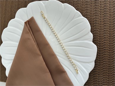 Vip Gold Gömme Taşlı İri Su Yolu Bileklik