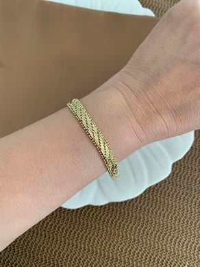 Vip Gold Hasır Tasarım Bileklik