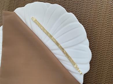 Vip Gold Hasır Tasarım Bileklik