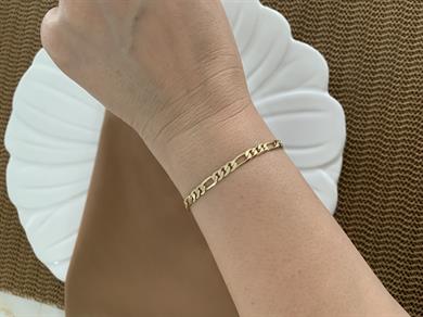 Vip Gold İnce Klasik Zincir Bileklik