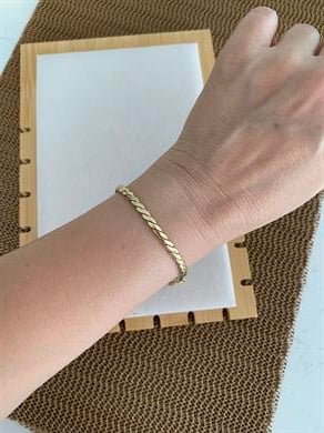 Vip Gold İnce S Zincir Bileklik