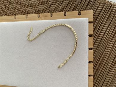 Vip Gold İnce S Zincir Bileklik