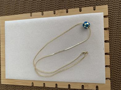 Vip Gold İnce S Zincirli Dünya Kolye