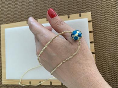 Vip Gold İnce S Zincirli Dünya Kolye